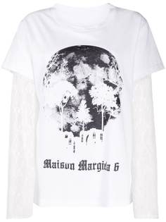 MM6 Maison Margiela футболка с принтом