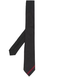 Givenchy галстук с контрастной полоской и логотипом