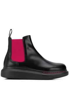 Alexander McQueen ботинки челси с контрастными вставками