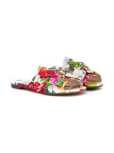 Dolce & Gabbana Kids сандалии с цветочным принтом