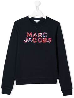 Little Marc Jacobs толстовка с декорированным логотипом