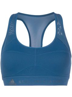 adidas by Stella McCartney спортивный бюстгальтер с сетчатыми вставками
