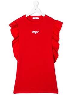 Msgm Kids топ с оборками