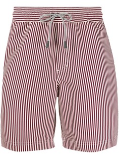 Brunello Cucinelli полосатые плавки-шорты с кулиской