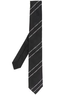 Givenchy галстук в полоску с логотипом