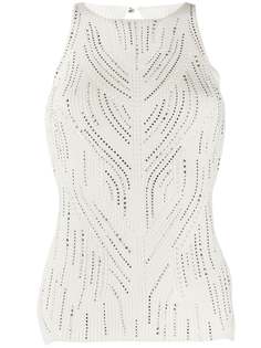 Ermanno Scervino трикотажный топ с кристаллами