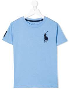 Ralph Lauren Kids футболка с вышитым логотипом