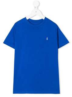 Ralph Lauren Kids футболка с вышитым логотипом