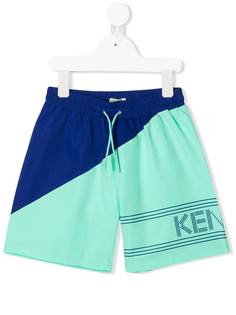 Kenzo Kids плавки-шорты в стиле колор-блок