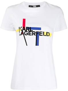 Karl Lagerfeld футболка Bauhaus с логотипом