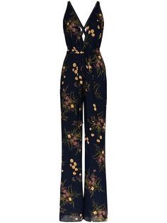 Reformation комбинезон с цветочным принтом