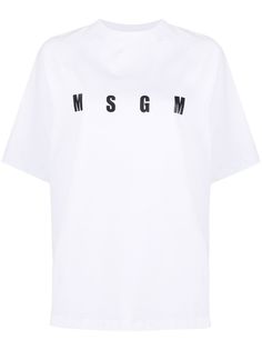 MSGM футболка с логотипом