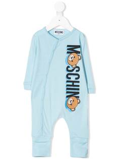 Moschino Kids комбинезон с длинными рукавами и логотипом