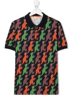 Paul Smith Junior рубашка-поло Dinosaur с принтом