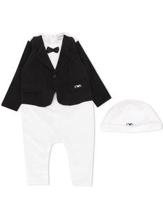 Emporio Armani Kids боди с галстуком-бабочкой