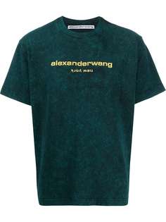 Alexander Wang футболка с вышитым логотипом