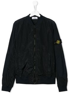 Stone Island Junior легкая куртка с логотипом на рукаве