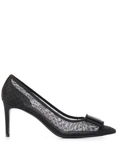 Salvatore Ferragamo туфли-лодочки Double Bow 75