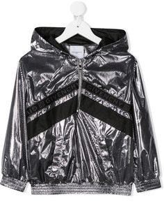 Givenchy Kids куртка на молнии с капюшоном и логотипом