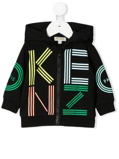 Kenzo Kids худи на молнии с графичным принтом