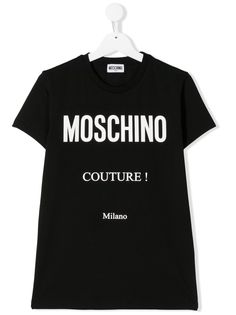 Moschino Kids футболка с принтом Couture