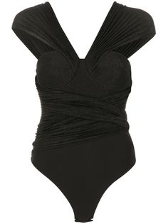 Elisabetta Franchi структурированный комбинезон со сборками