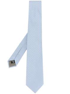 Emporio Armani жаккардовый галстук с логотипом
