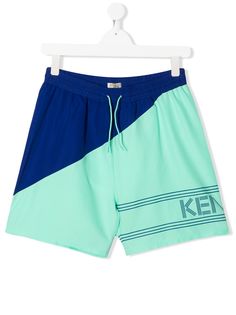 Kenzo Kids двухцветные плавки-шорты