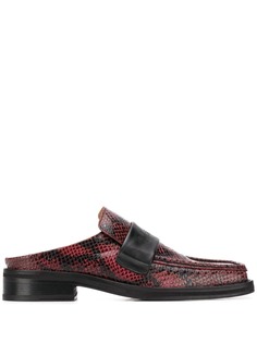 Martine Rose square toe loafers