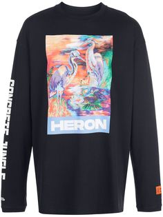Heron Preston футболка Concrete Jungle с графичным принтом