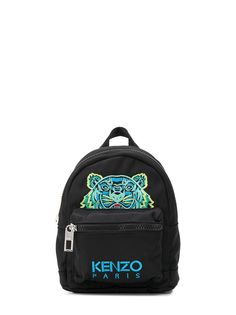 Kenzo парусиновый мини-рюкзак с вышивкой Tiger