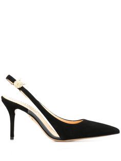 Charlotte Olympia туфли с заостренным носком и ремешком на пятке