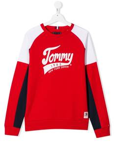 Tommy Hilfiger Junior толстовка в стиле колор-блок с логотипом
