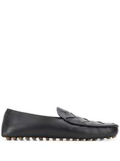 Bottega Veneta лоферы с плетением Intrecciato