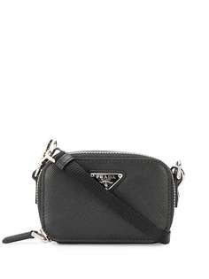 Prada logo plaque mini bag