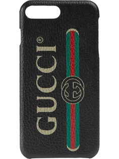 Gucci чехол для iPhone 8 Plus с принтом логотипа