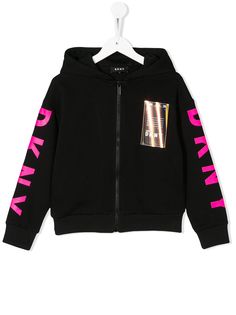 Dkny Kids куртка на молнии с логотипом