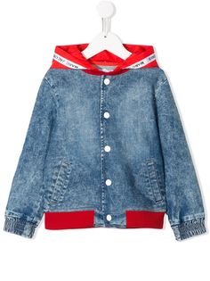 The Marc Jacobs Kids джинсовая куртка с капюшоном