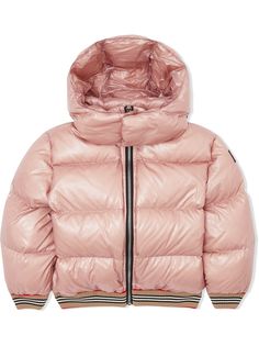 Burberry Kids пуховик с капюшоном