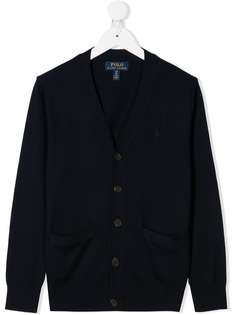 Ralph Lauren Kids кардиган с карманами спереди
