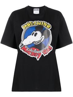 Moschino футболка с принтом Mickey Rat