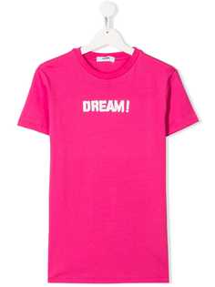 Msgm Kids футболка с надписью Dream! футболка с надписью Dream!
