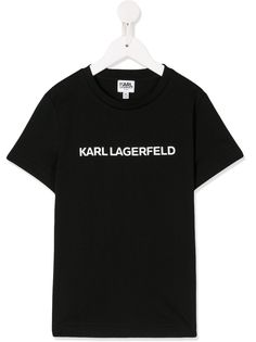 Karl Lagerfeld Kids футболка с круглым вырезом и принтом