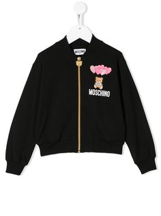 Moschino Kids бомбер с логотипом