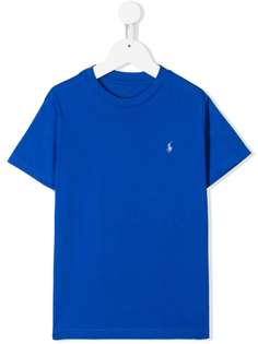 Ralph Lauren Kids футболка с круглым вырезом и вышитым логотипом