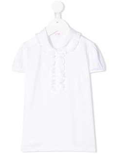 Il Gufo рубашка-поло с короткими рукавами и оборками