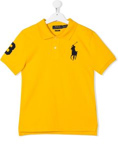 Ralph Lauren Kids рубашка-поло с вышитым логотипом