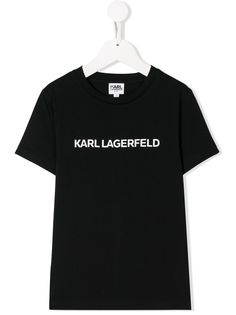 Karl Lagerfeld Kids футболка с логотипом