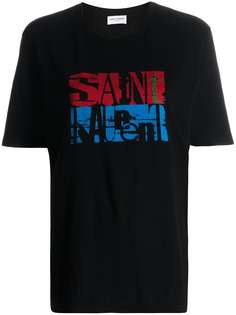 Saint Laurent футболка с логотипом