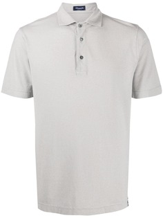 Drumohr рубашка-поло с нашивкой-логотипом